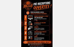 Pré-Inscription SAISON 2026/2027