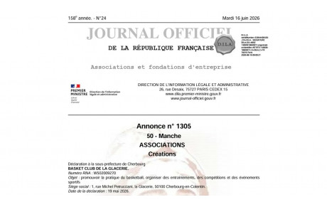 Voila c'est officiel, le club est créé