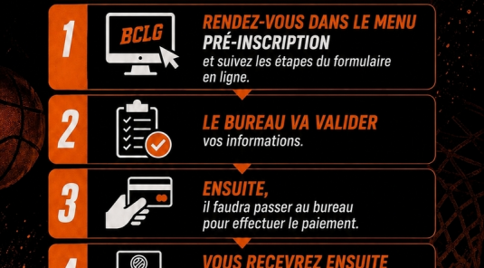 Pré-Inscription SAISON 2026/2027